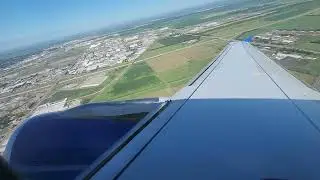 Takeoff from Fargo United A319