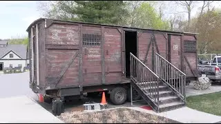 Cattle Car exhibit visits The Masters School, shares message of Holocaust survivors' stories