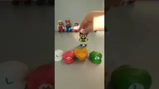 Lego luigi kicking his cap #supermario #mario #legomario #fun #satisfying