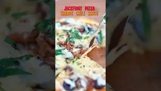 Пицца с джекфрутом и соусом из моркови и чили #веганская #рецепты #пицца #домашняя