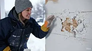 In winter oil base paint 