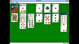 Windows 3.1 Solitaire with XP decks