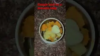 How to prepare Food for a 6month baby. Details.Pumpkin.egg yolk, milk, banana 🍌 Irish potatoe.