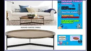 3D CNC cut Coffee Table |AutoCAD , DXF