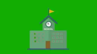 Animated School Green Screen