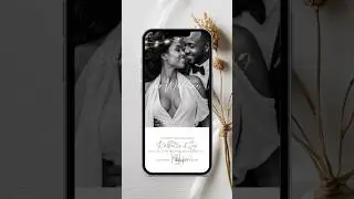 Digital Wedding Invitation Video &ndash; Elegant & Chic Canva Template #weddingideas #weddinginvitation