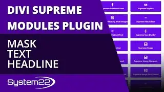 Divi Supreme Modules Mask Text Headline 👍