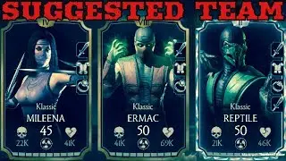 Mkx mobile:SUGGESTED TEAM With Klassic Ermac!
