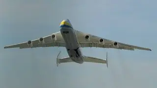 Gigantic Antonov 225 at Zürich Kloten (only take off)