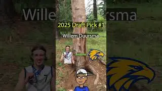 It's official Pick 1 - Willem Duursma to West Coast Eagles 2025 AFL Draft #afldraft #westcoasteagles