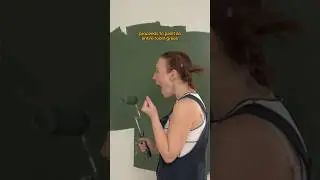 would you paint an entire room your fav color?👀 #diy #roommakeover #green