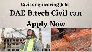 New Civil engineering Jobs In Pakistan |DAE B.tech Civil jobs 2021