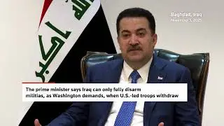 Iraq can disarm factions only if US withdraws, prime minister says | REUTERS