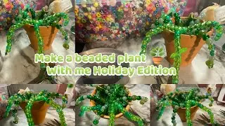 I made a beaded plant! It was quite easy! #crafts 