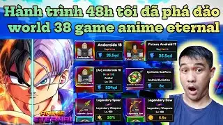 In my 48-hour journey, I conquered 38 worlds of the anime Eternal.