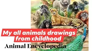 HAND PAINTED ANIMAL ENCYCLOPEDIA ...All of drawings of animals from my childhood