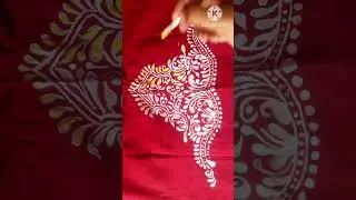 #fabric #fabric design on blouse #creative #art #indianfabrhic #beautiful design #shortvideo