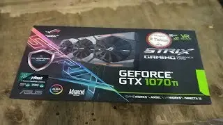 unboxing vga card Asus strix gaming GTX 1070Ti Asus AURA Sync