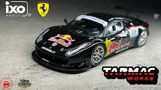 1/64 Tarmac Works x IXO Model Ferrari 458 Italia GT3 2011 GT Tour 2011 Redbull