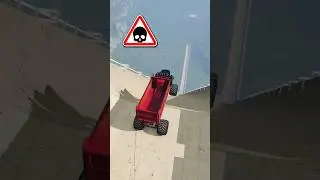 Monster Truck Vs Mega Ramp 🔥 Best Cars, Trucks & Buses Crashing Game Simulator | Extreme Jump Stunts