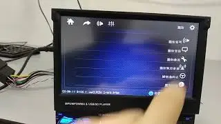 магнитола плеер MP5 Bluetooth  9601. показывает зеркальное изображение на мониторе.