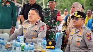 Wakapolda riau meninjau lokasi pembuatan jembatan di SD 18 desa semulut tebing tinggi kab meranti