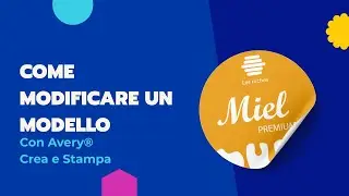 Avery Crea e Stampa - tutorial come modificare un modello o tutte le etichette
