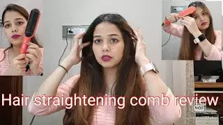 Testing Viral Hair straightening comb | Hair straightening review|