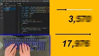 ASMR Programming - A Motion Blurred Number with Html CSS & JavaScript - No Talking