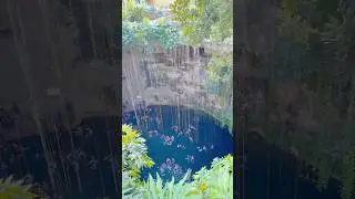 บ่อน้ำเขียวเม็กซิโก Cenote Ik Kil, Mexico 🇲🇽