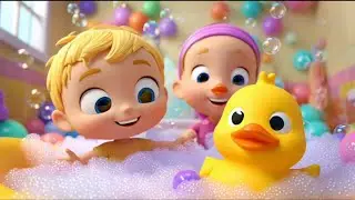 Bath Time Song for Kids | Wash Wash Wash | 3D Cartoon Rhyme & kids songs