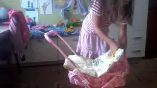 Коляска для кукол! Обзор лежачей коляски!