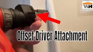 Driving A Screw In A Tight Space With The Milwaukee Drill/Driver With the Offset Driver Attachment