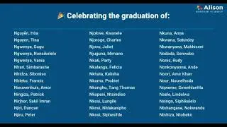 My Alison Graduation Ceremony- 29 July 2025