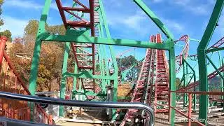 Cliffhanger roller coaster at Glenwood Caverns - POV from Front Seat of a Hurricane S&MC ride.