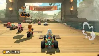 Mario Kart World: Desert Hills | 150cc Gameplay | Yoshi (Touring) & Zoom Buggy