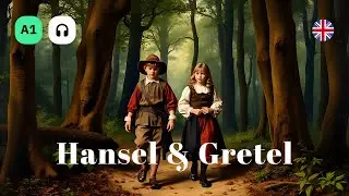English Audiobook for A1 Beginners with Subtitles | Hansel & Gretel | English Beginner Story