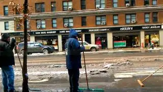 Snow splashing