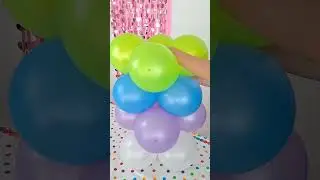 &iexcl;Tutorial s&uacute;per F&Aacute;CIL para armar una GUIRNALDA de GLOBOS! 🥳🎉