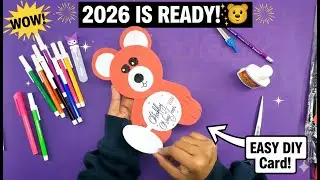 2026 Will Be Amazing! ✨ DIY New Year Card Nobody Will Believe You Made! 🥂🎉