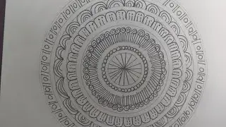 Mandala art for beginners/easy and beautiful design/relaxing mandala art 