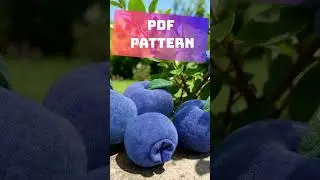 Handmade plush fruits - DIY / Props #plushies #sewingtutorial #blueberry