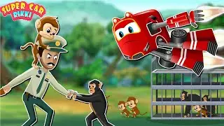 Supercar Rikki saves the Forest Animals from viruses spread all over the jungle!