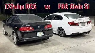 Factory Stock DC5 vs FB6 Civic Si