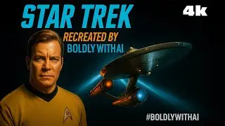 Вступление к оригинальному сериалу &laquo;Звёздный путь&raquo; (ремастеринг ИИ в 4K) 🚀
