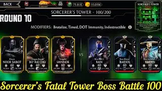 Sorcerer&rsquo;s Fatal Tower Bosses Battle 60,80,100 Fight + Reward | MK Mobile