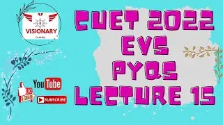 CUET 2022 Environmental Science || Paper Analysis || Lecture 15 #environmentalscience