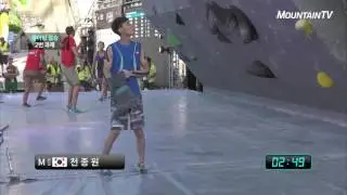 CHON Jongwon,  NOGUCHI Akiyo, 2016 IFSC Climbing Worldcup Munich Germany, Bouldering 2-2