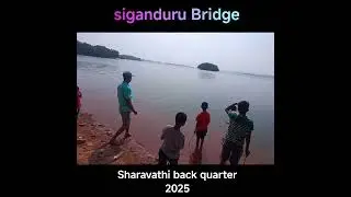 Sigandur bridge. Sharavathi  backwater 2025.