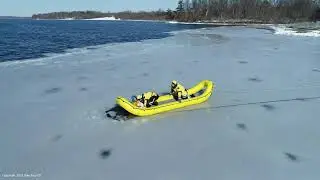 2-3-2021. Pike Twp Fire Department Ice rescue training.